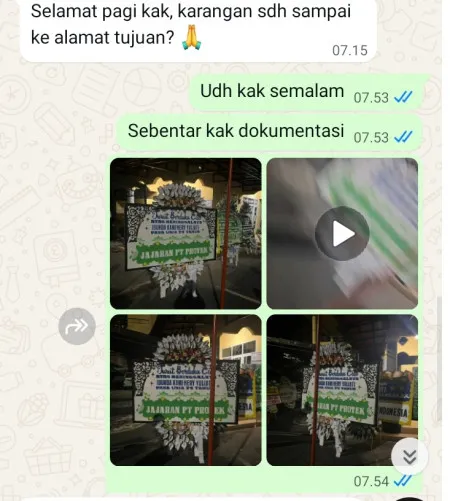 Pengiriman Papan Bunga Selamat Mlese Gantiwarno